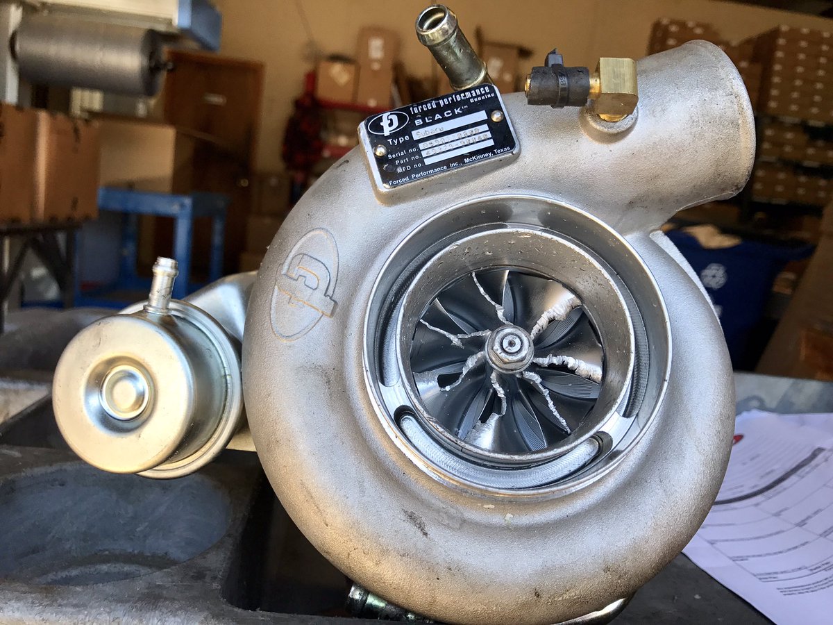 FPTurbos's tweet photo. Did your turbo munch something? Don't forget, we do repairs and rebuilds too. #chomp #FOD https://t.co/m55XcFk1iV