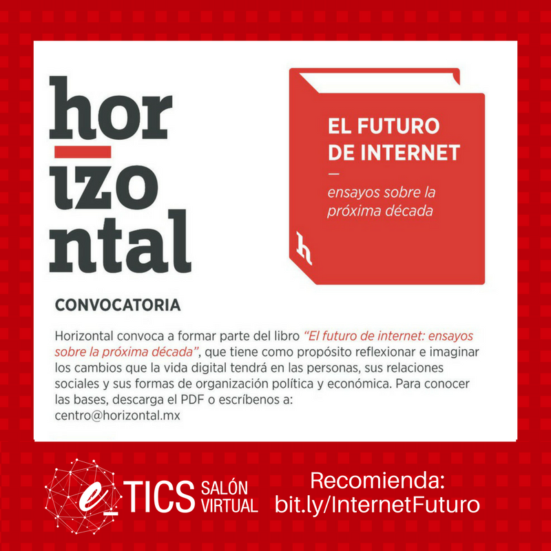 boell_etics's tweet photo. ¿Has reflexionado sobre el futuro de #internet en 2027? 🤔 Forma parte del libro colaborativo de @horizontalmx +Info 👉https://t.co/MIA2OtFBoT https://t.co/6nXpdVjMYo
