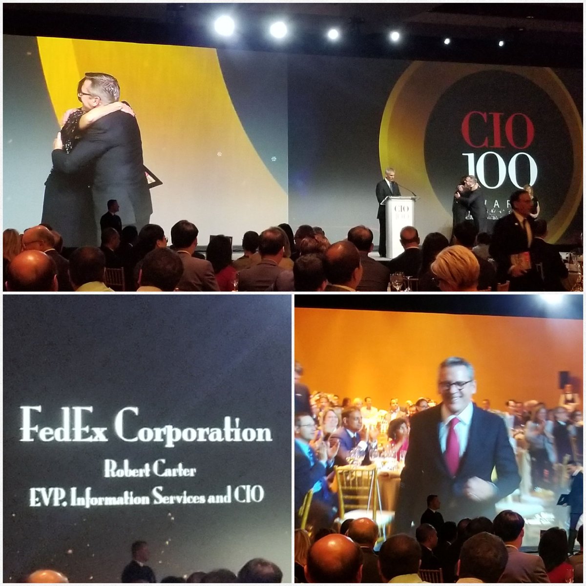 AnkicaMarCom's tweet photo. Congrats @FedEx Rob Carter #CIO100 @CIOevents honoree! #weliveforthisstuff #NTTDCxO https://t.co/2RQh57ngNI
