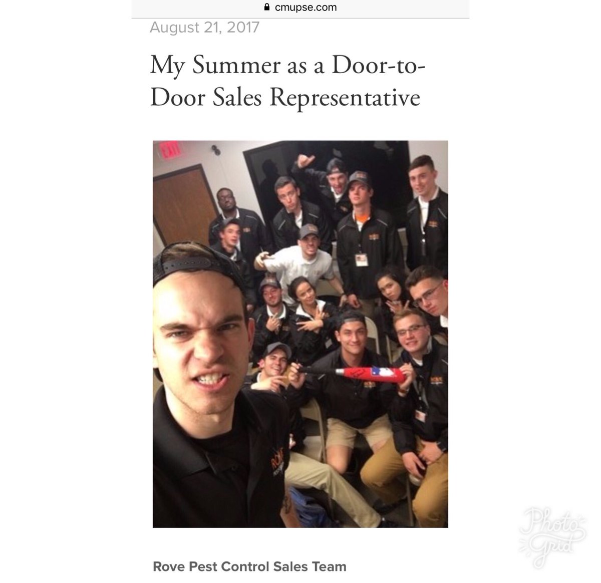 Check out our VP of PR's blog about her experience as a door to door sales representative on our website: cmupse.com/new-blog/