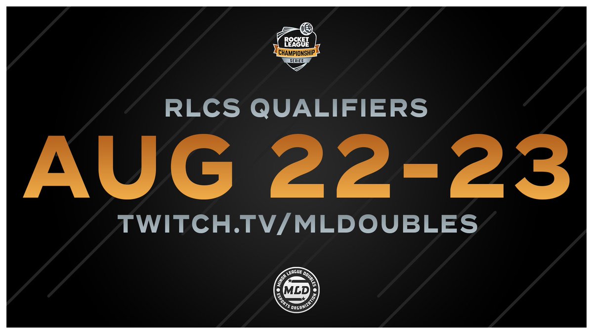 RocketLeague's tweet photo. The 3rd round of @RLCS qualifiers begins tomorrow and Wednesday presented by @MLDoubles! Catch the action at https://t.co/RWVT7QhvMK https://t.co/gCJdyaGbi4