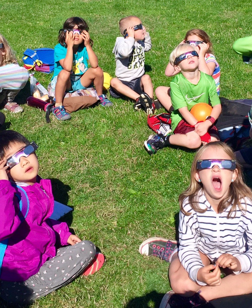 Our YMCA campers had a blast watching the #eclipse today! #BecauseY #ymca #seattleeclipse