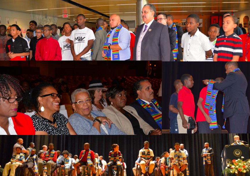 whatsupdoc_2008's tweet photo. My Brothers Keeper Closing Ceremony with our Superintendent, Dr. Cash and our Board Members. Proud of these young scholars!#MBKBuffalo https://t.co/J4xGyZqa2M