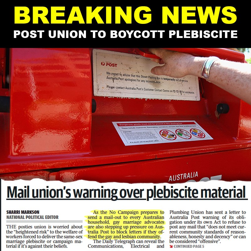 MarriageOz's tweet photo. SHARE to spread the word.  Another attack on free speech from the YES campaign.  Full story at https://t.co/RtJq6qtonZ https://t.co/nH5V5hQpLu