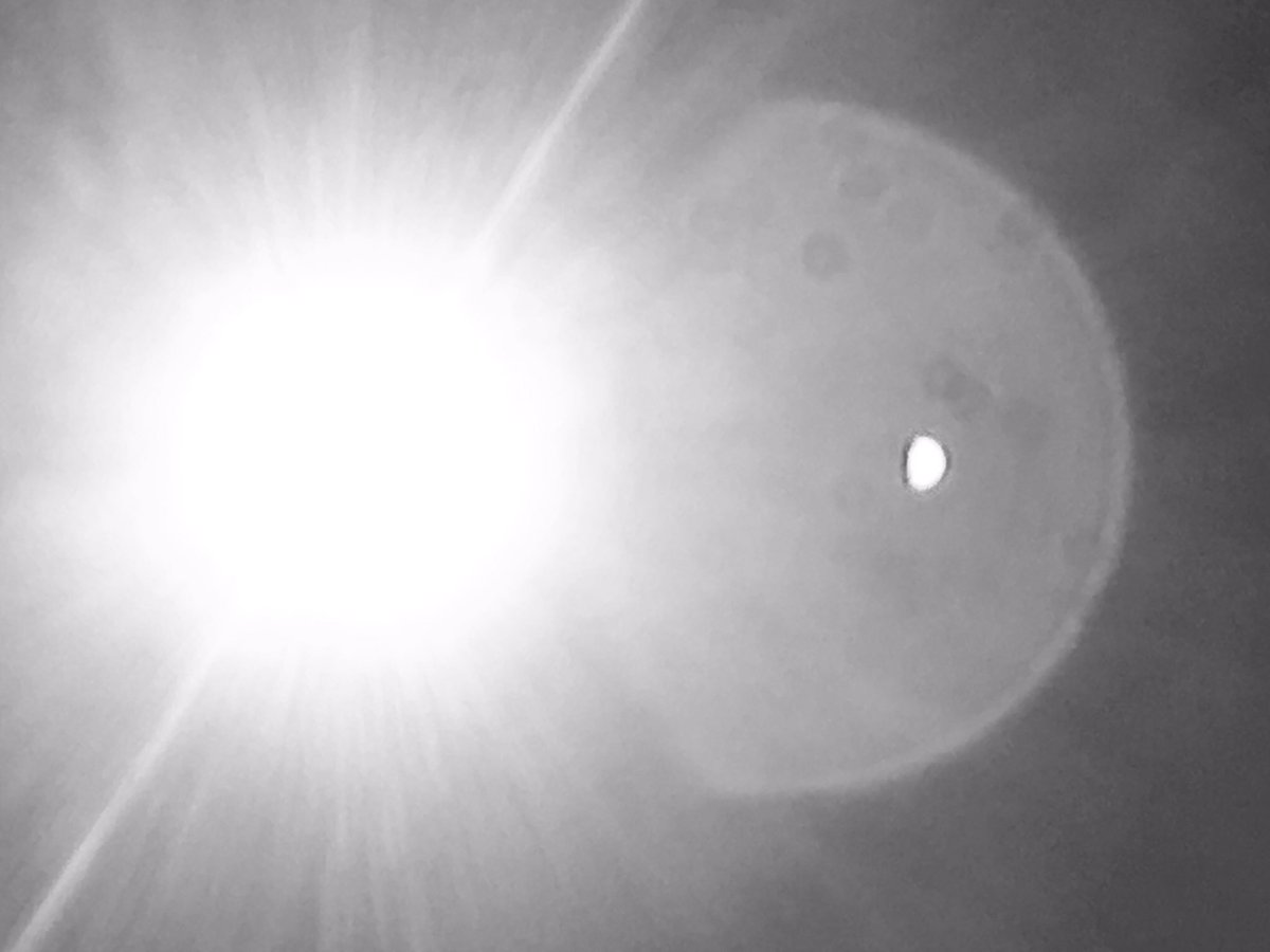 So I was trying to photo the #EclipseSolar2017 in it #totallity in <a href="/columbiasc/">Columbia SC</a>