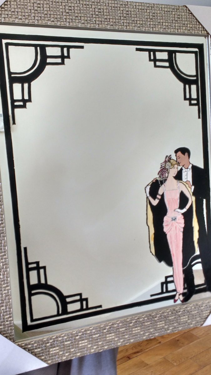 MichellevtM's tweet photo. Turning a plain mirror into a classy art deco design https://t.co/0LatmWx2C3