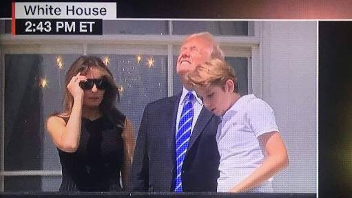 ClintWallish's tweet photo. Donald. You're looking at something big, round, orange, full of gas and hot air and could destroy earth. Now you know what we all see https://t.co/tIU8koLaHX