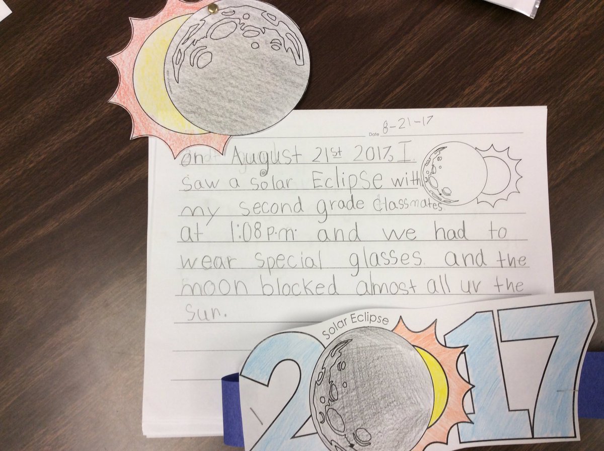 It was an amazing experience preparing for and watching the eclipse with my 2nd graders today! #Eclipse2017 <a href="/SFT512/">Kristal Leiker</a>