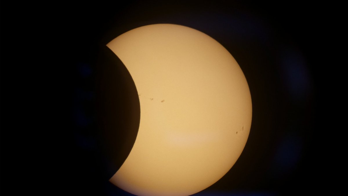 #weatherchannel
This shows some of the Sun spots. My husband Jerry took it. Susan Briere