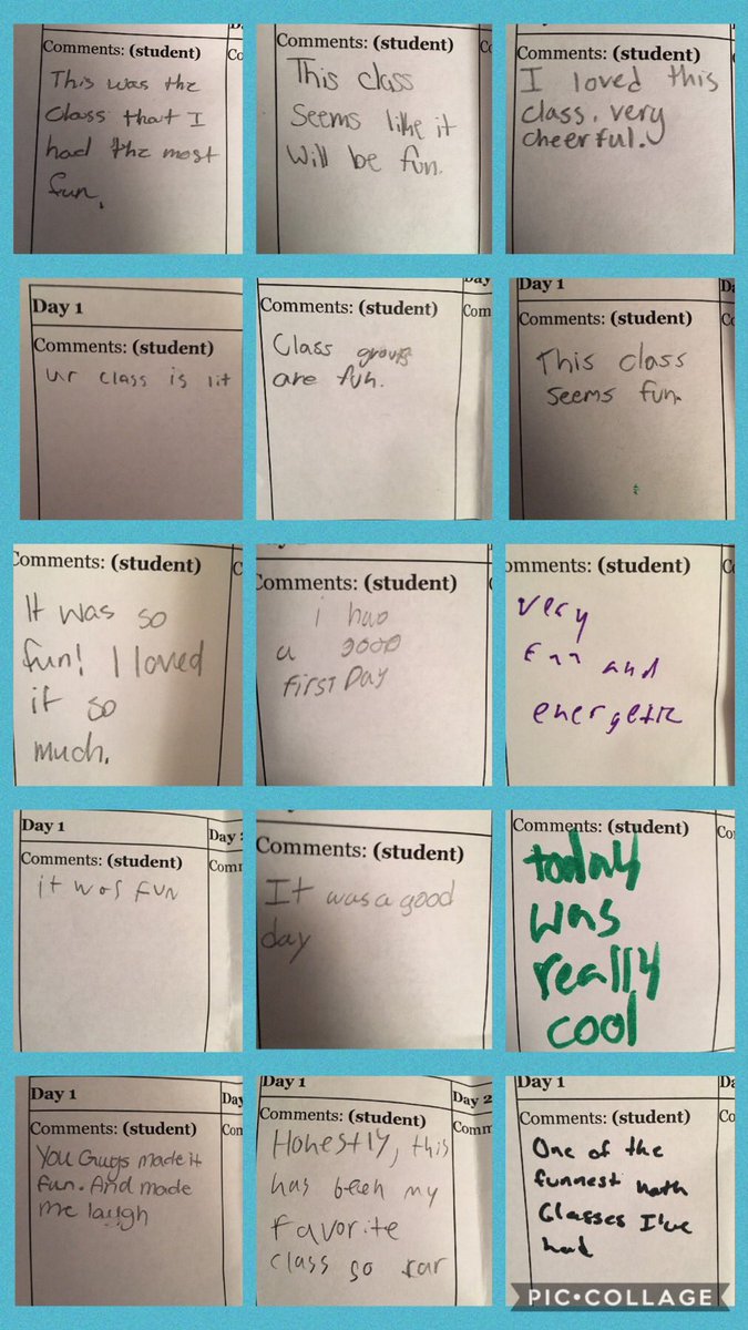 jlwilliams314's tweet photo. After reading student comments from the first day, they agree that it was a great day! #MTBoS #WeAreWatauga #MathClassIsFun https://t.co/2OlCmbeafJ