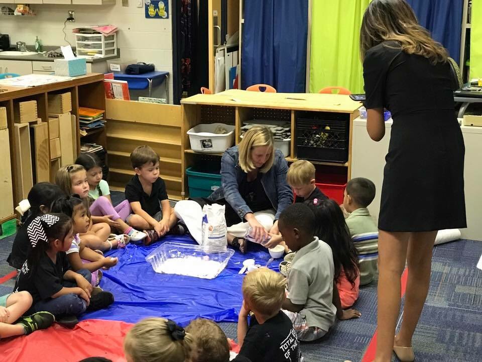 At <a href="/PorterElement/">Porter Elementary</a>, students made #Moondust to prepare for #Eclipse2017! #BibbVIP