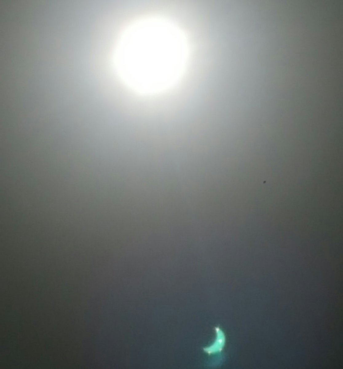 EsotericGoddes5's tweet photo. The eclipse reflecting from my s6 camera! 😍😍
#SolarEclipse2017 #SolarEclipse #SolarEclispe2017 #SolarEclipse17 #solareclipsechallenge https://t.co/KnlxqhkG89