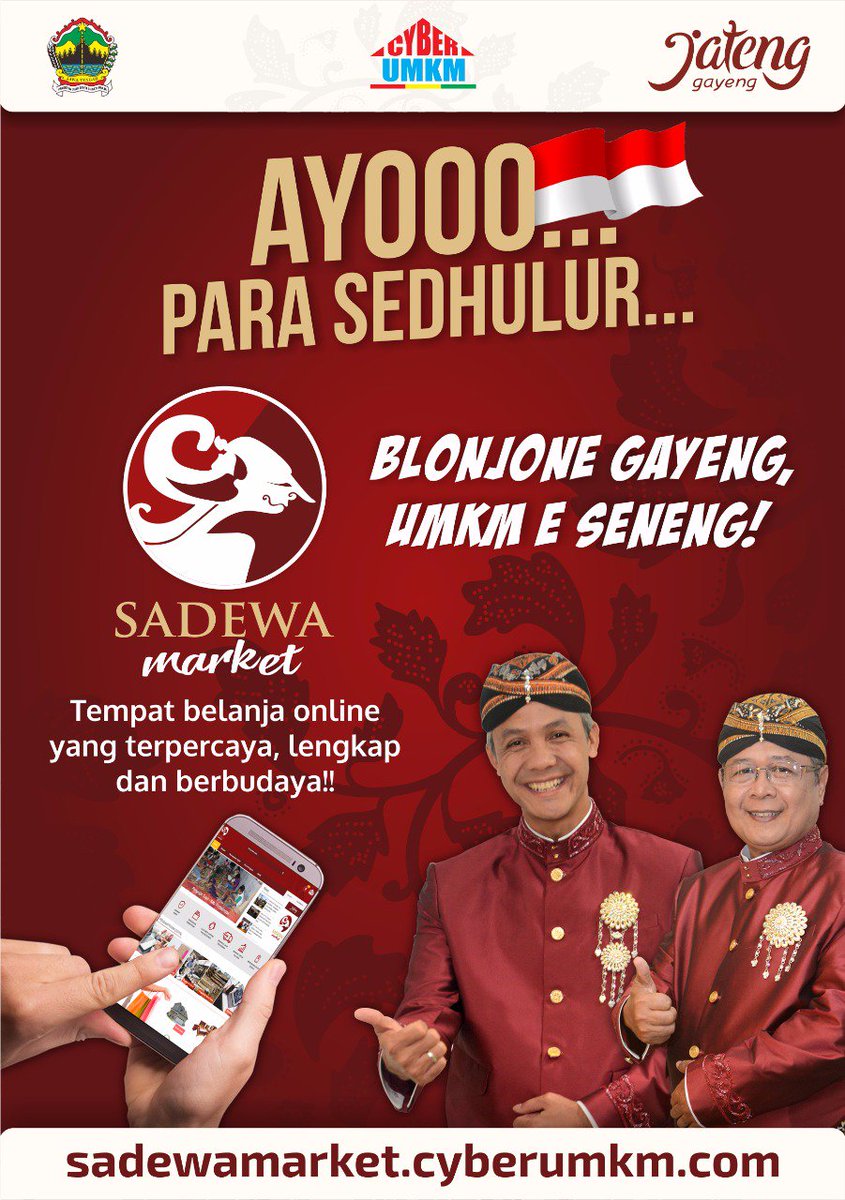 dinkopjateng's tweet photo. Slmt pagi, slmt beraktifitas, sdh kah pagi ini kamu ngeklik https://t.co/kBAlcanI8Z ? @ganjarpranowo @dwisilo75 @cyberumkm 
#kemalajateng https://t.co/nxbfOPvVxK