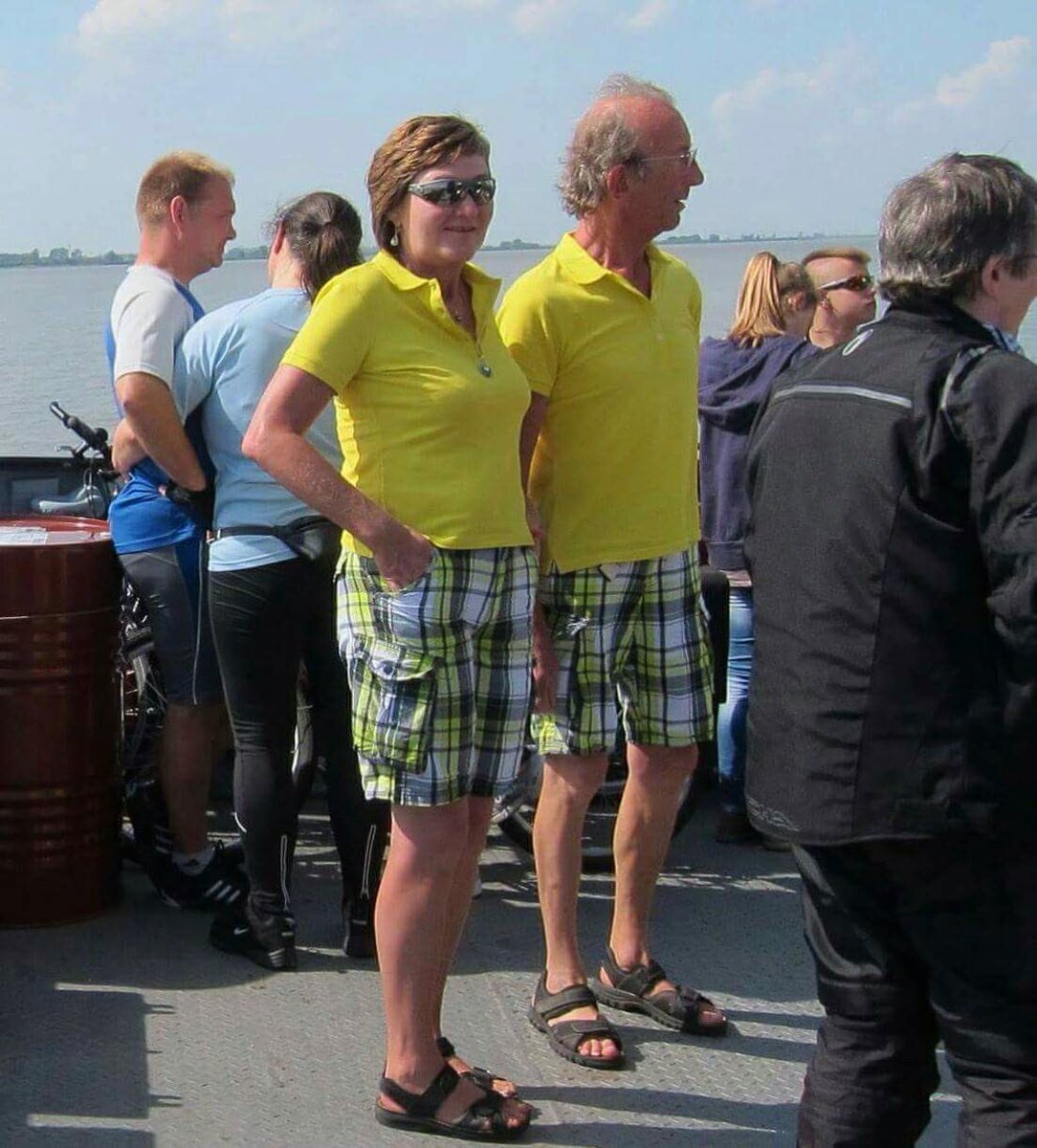 Nou vooruit dan een vakantiekiekje, op weg naar Terschelling