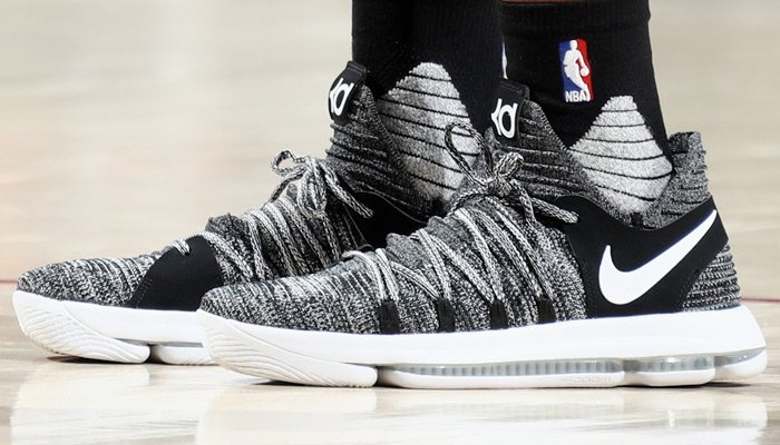 nike zoom kd 10 black and white