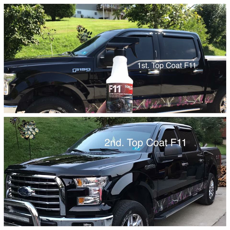 GLENDA WEBER on X: I got Tim Top Coat F11 we wash the truck last week and  today we just sprayed F11 a mist and wiped it down. Top Coat Passed the