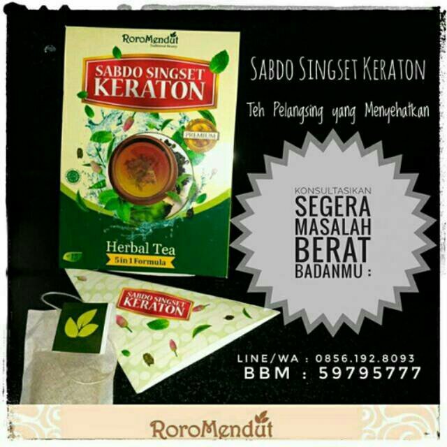 *TURUN 4 kg* Teh Herbal Pelangsing Sabdo Singset ROROMENDUT. Dapatkan produk ini hanya di Shopee! shopee.co.id/perawatanmurah… #ShopeeID