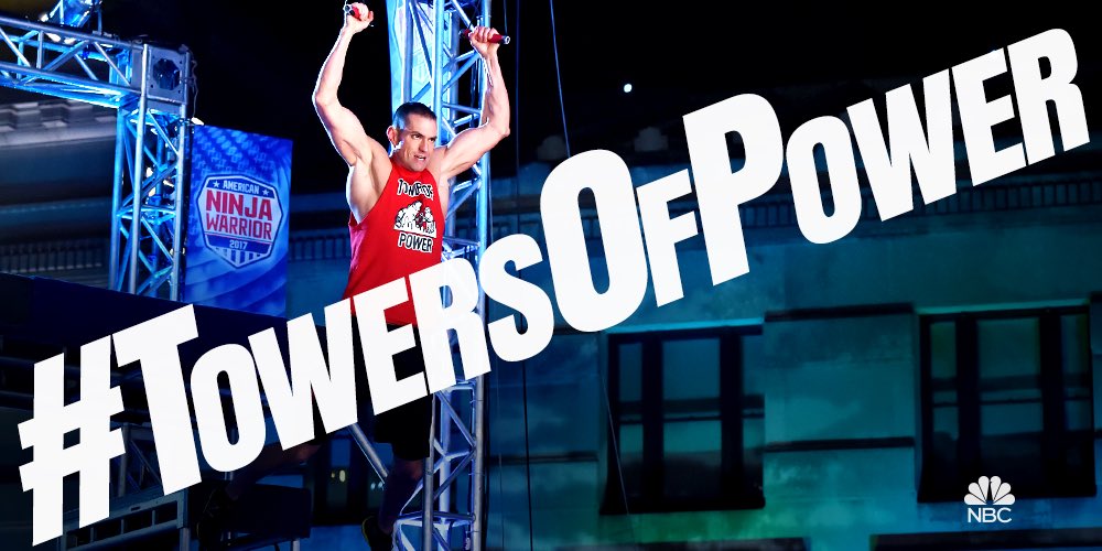 Akbar_Gbaja's tweet photo. The Razor's Edge cut down BOTH towers tonight😱This show, you NEVER know what is going to happen #AmericanNinjaWarrior https://t.co/V2d9etrylp