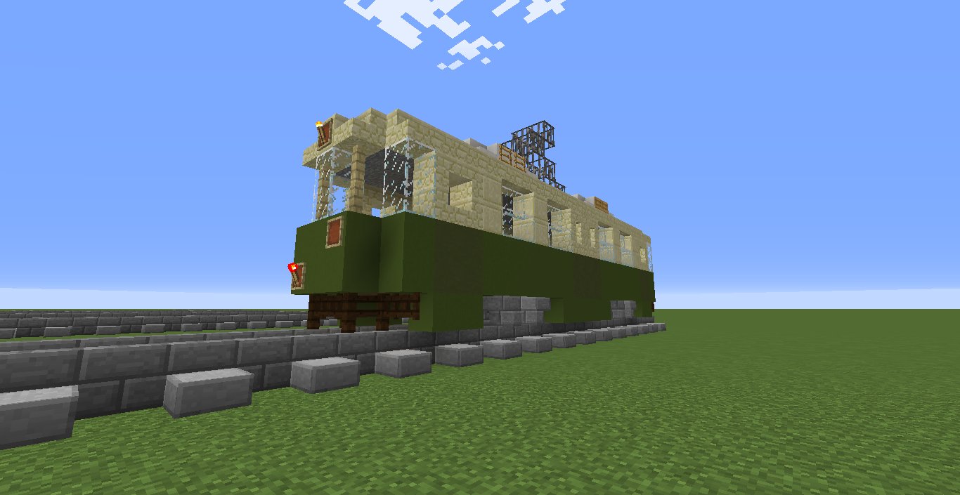 Yukikaze M4 Minecraft マイクラ 路面電車作ってみました モデルは広島電鉄650形 T Co Bxi4o49qb0 Twitter