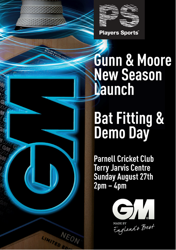 PlayersSportsNZ's tweet photo. You're invited! @GMCricket Launch Event this Sunday at the @ParnellCricket Club Indoor Centre! #TeamGM #ThatsCricket https://t.co/iKulkzmbKz