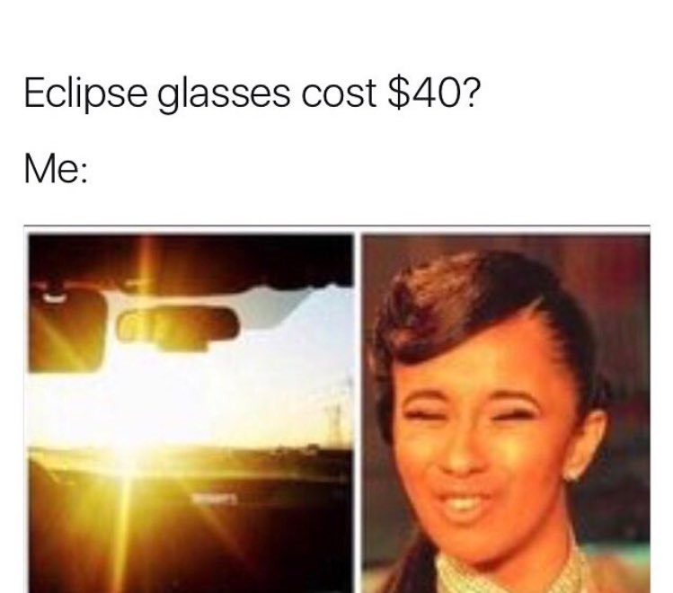 JohnnyMac_JR's tweet photo. Why was this me today #SolarEclipse17 #SolarEclipise2017 #solareclipsechallenge https://t.co/Iqq6Ugx0fK