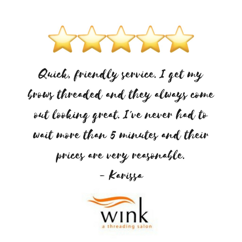 WinkThreading's tweet image. We ❤️  our customers! #RT if you&apos;ve had a great experience at your local #WinkThreading location. #threading #browgame