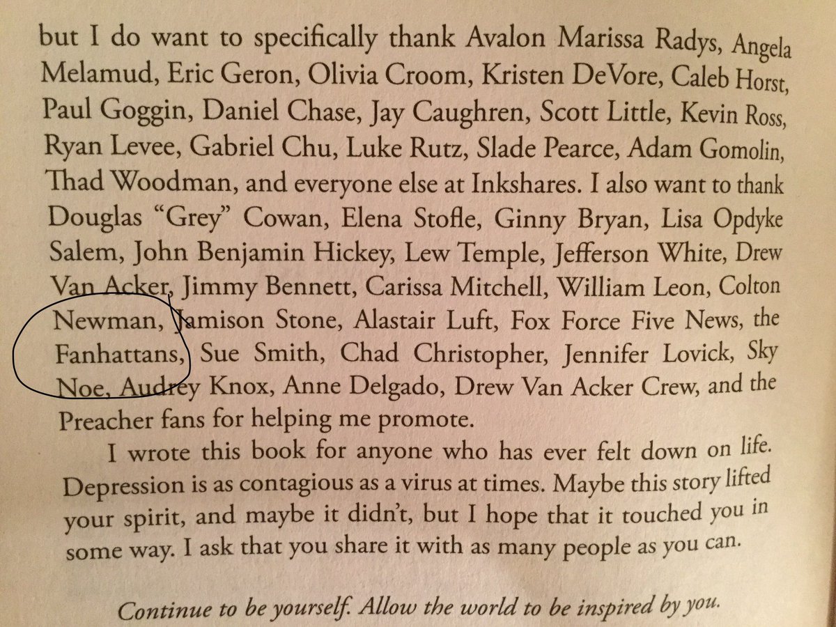 Fanhattans's tweet photo. #fanhattans look!

Our young Frank @KyleTCowan is a published author! And he thanks all of us in the acknowledgements ❤️

#SunshineIsForever https://t.co/ZQOlfR49xA