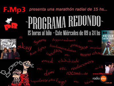 3jRadio's tweet photo. Escuchar online al #IndioEnLaPatriada me trajo el recuerdo de cuando hicimos una maratón de 17hs de radio 100% de los redondos en 2006
#FMp3 https://t.co/6fiX6o9yfk