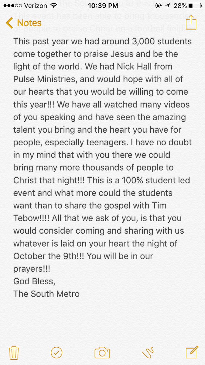 Hey <a href="/TimTebow/">Tim Tebow</a> please take a look at this!!! God bless you!!!