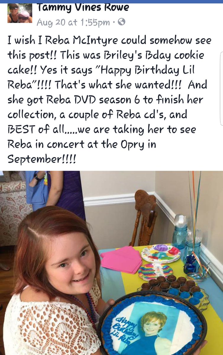 Help me spread the word so Briley can meet Reba!! Please tweet this out:) #reba #rebafan #grandolopry  #Opry #rebamcentire