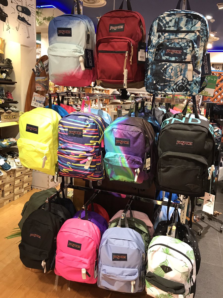 Jansport Japan ムラサキスポーツららぽーと東京ベイ船橋店に 大人気のビッグスチューデントやスーパーブレイクの新作が大量入荷 新学期に備えて 新しいバックパックをお探しなら ぜひ店頭へ Jansport Murasakisports