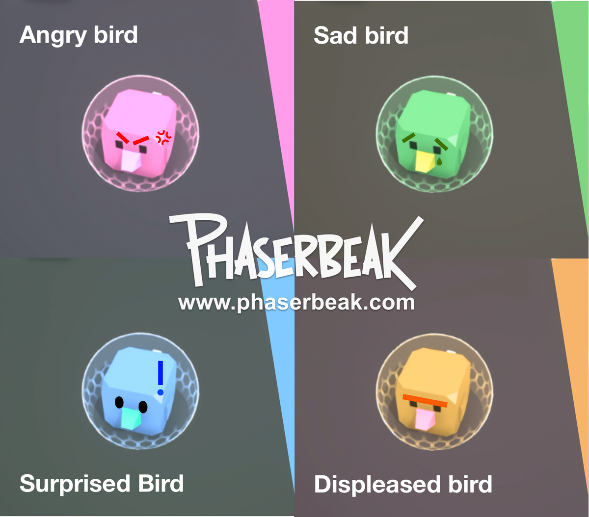 phaserbeak's tweet photo. These birds are in a MOOD today. Comment below on which bird you're feeling.

#lastbirdstanding #gamedev #indiedev #madewithunity https://t.co/DMQFgK63Vu