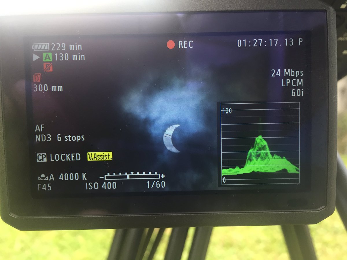 therealpikalee's tweet photo. Today I got to see a bit of #history ! #viewfromflorida #Eclipe2017 #womeninfilm https://t.co/NL0hEKxGtW