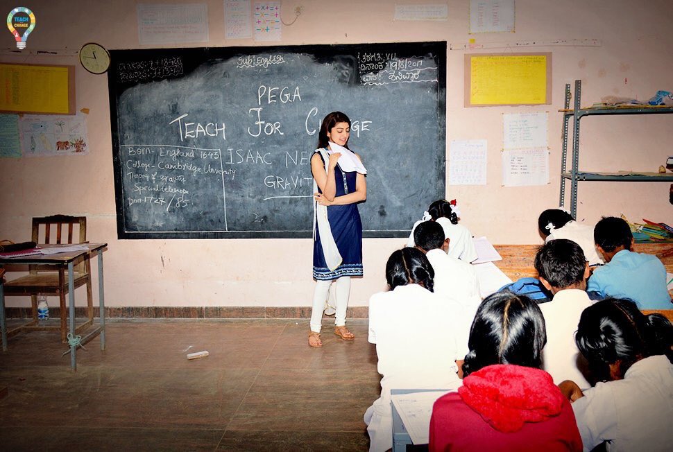 Image result for pranitha subhash teach in school