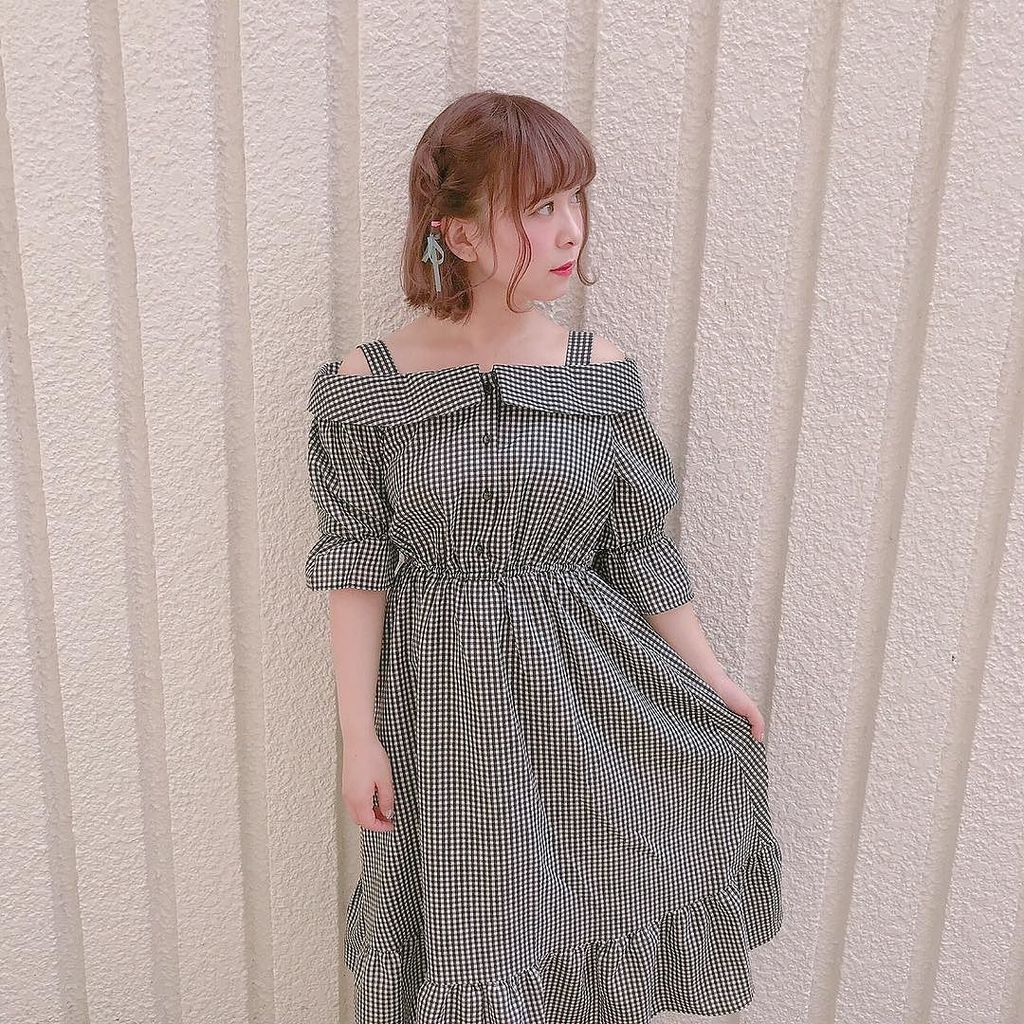 Honey Cinnamonリボン付きドットチュールワンピース ハニーシナモン