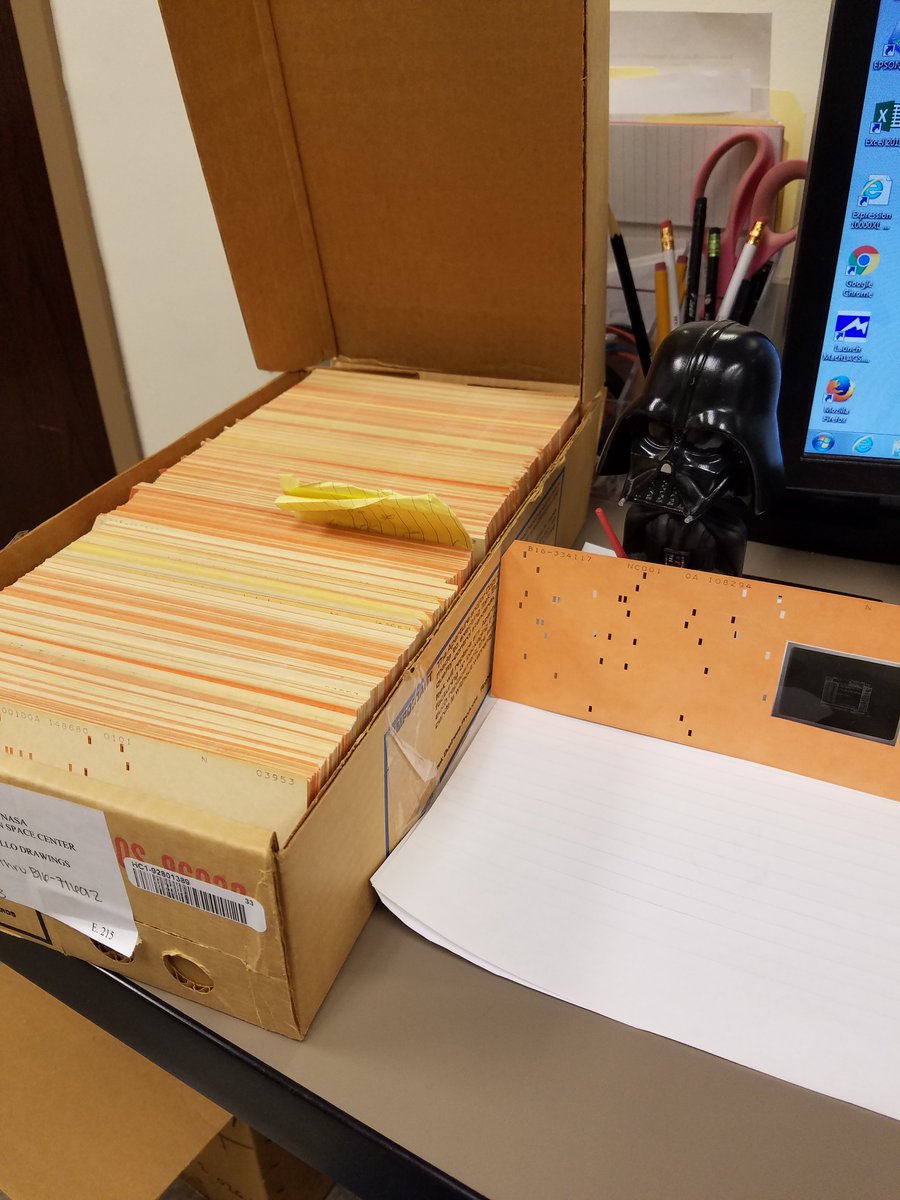 ThisIsArchives's tweet photo. NASA records take up a lot of space! 🤣 We like to digitize these aperture cards so we can see what's on them. Only a million more to go. https://t.co/xJkVQpwrBh