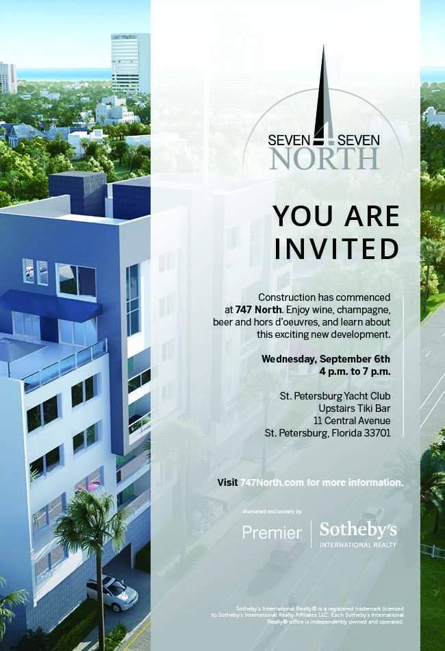 747North's tweet photo. #LaunchParty tomorrow! Learn abt our new dev'ment &amp; enjoy complimentary wine, champagne, beer &amp; hors d’oeuvres. At @SPYC_FL from 4-7p! #DTSP https://t.co/r0CLvvAW0U