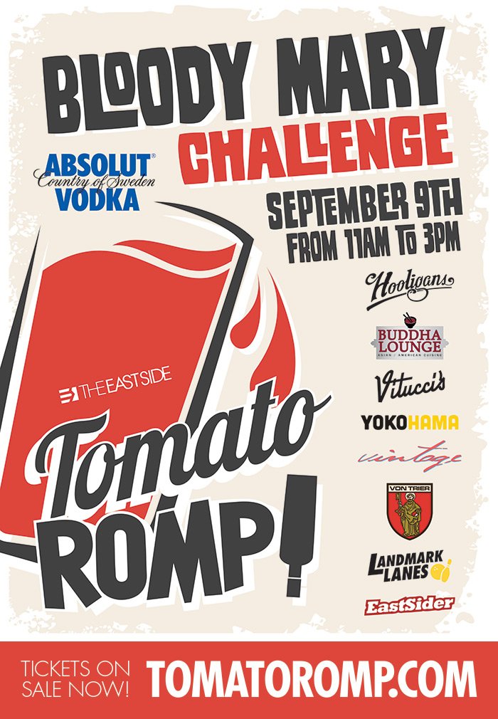 infomilwaukee's tweet photo. Join us for the 11th Annual #TomatoRomp and Bloody Mary Challenge Sat., Sept. 9th. Visit https://t.co/UV0tdLCSl2  or https://t.co/SxPkPq7NbF https://t.co/X08HIELKCU