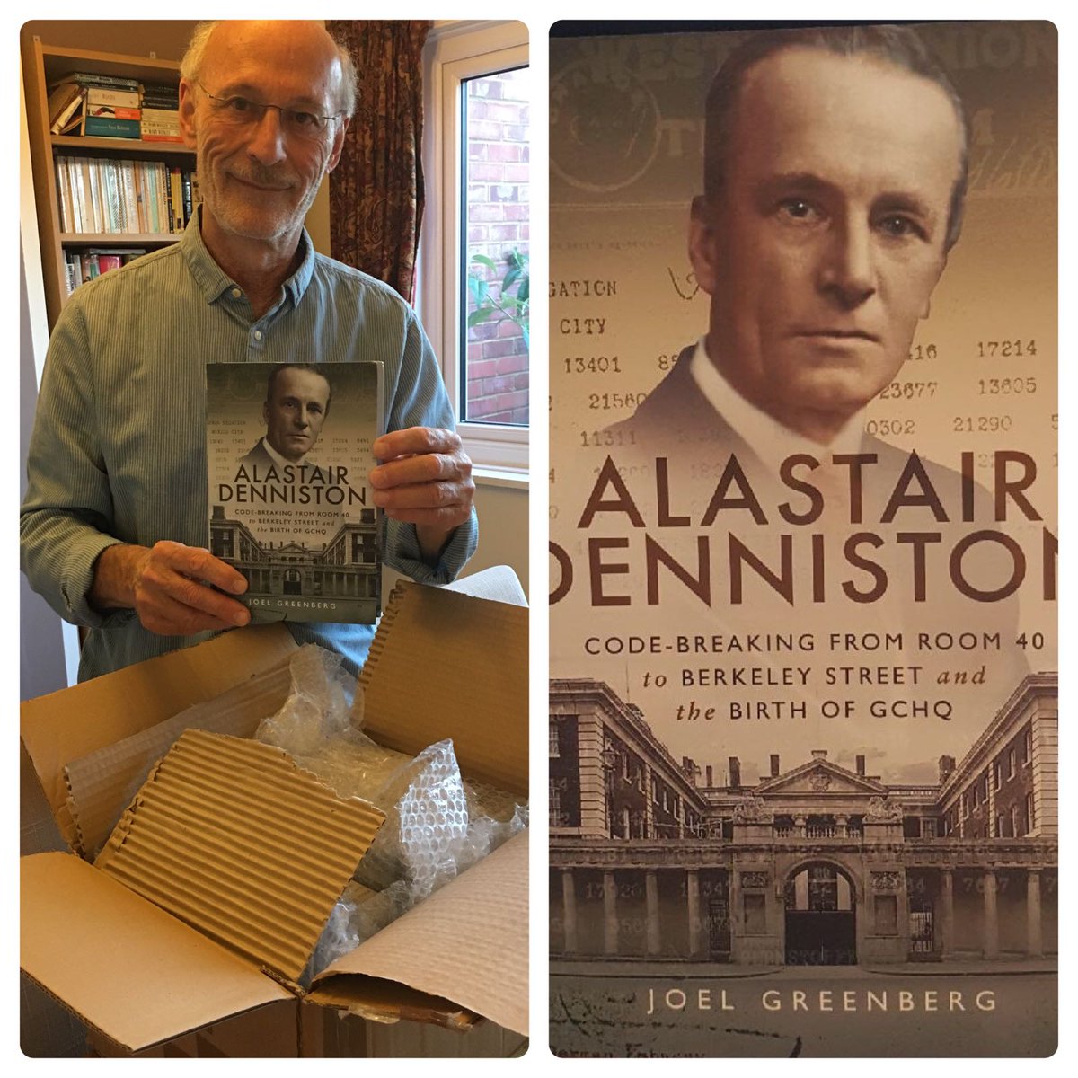 JoelGreenberg's tweet photo. The book has arrived. Love the unboxing part. @gchq https://t.co/7SR5B1kY2z