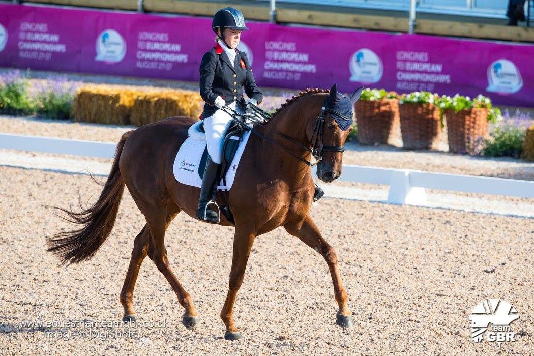 EOrfordDressage's tweet photo. This horse helped me to fulfil a dream. She's one of a kind &amp; trusted me enough to dance when it mattered.💕🇬🇧💕#TwoHearts #FEIEuros #ThankYou https://t.co/eiSvHgU9sn