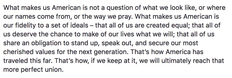 ABCPolitics's tweet photo. JUST IN: @BarackObama on decision to end DACA: "To target these young people is wrong...It is self-defeating...And it is cruel." https://t.co/UdHixqYEhO