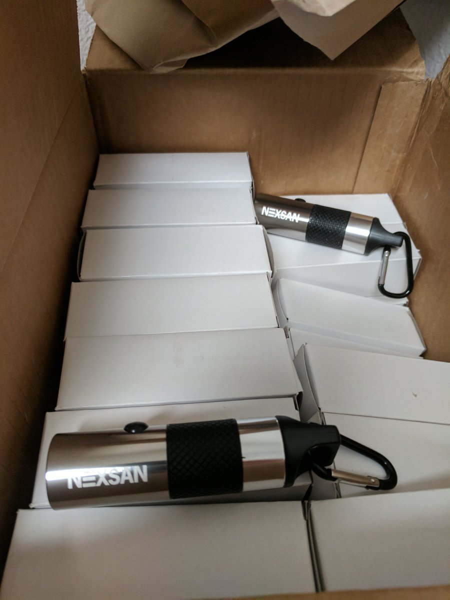storageswiss's tweet photo. Thank you @Nexsan for you contribution! First truck goes tomorrow! These flashlights will come in handy! #Storage4Texas https://t.co/UiTfWdQFtz