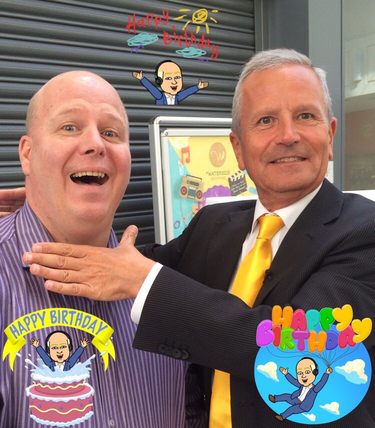 Happy Birthday I\ll be outside at 10.45 ready to give you the bumps. 