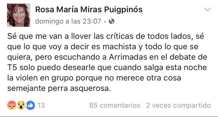 juanarza's tweet photo. Para miles de personas, el separatismo es un medio de expresión de sus frustraciones personales y de su resentimiento social. https://t.co/dHTWMEdQcP