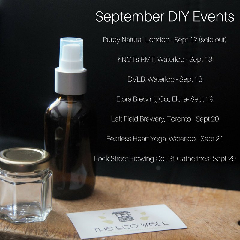 #diybeauty september events, details &amp; tix @ theecowell.com/pages/events @EloraBrewingCo <a href="/knotsrmt/">Knots RMT & Wellness</a> <a href="/PurdyNatural/">Purdy Natural</a> <a href="/LockStreetBrew/">Lock Street Brewing Company</a> <a href="/dvlb_espresso/">D.V.L.B.</a>