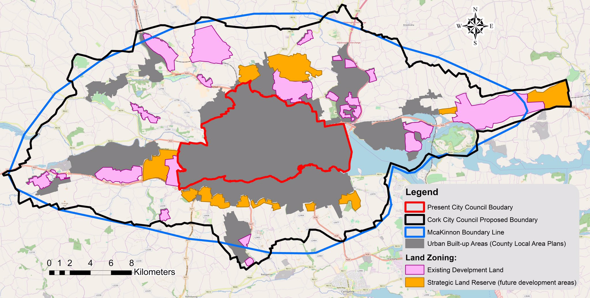 Cork City Zoning Map Eoin English På Twitter: "Exclusive: Map Of Proposed #Cork City Boundary  Extension Presented By @Corkcitycouncil To Mackinnon Implementation Group  Today Https://T.co/Nafyiguenn" / Twitter