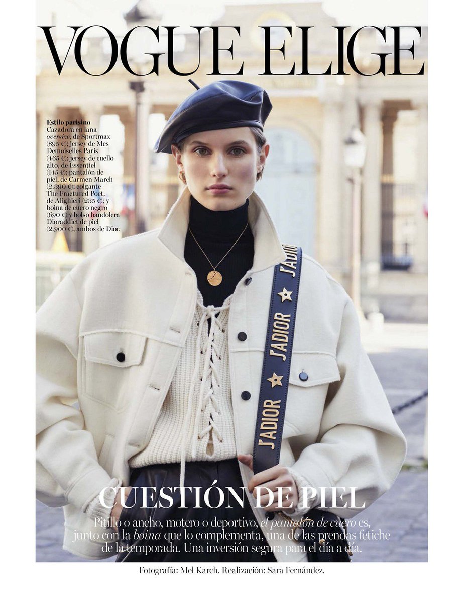 NewYorkModels's tweet image. LEATHER FORECAST 🎱 #AliciaHoltz wears autumn's most enduring trend, leather for @VogueSpain 🇪🇸 Ph: Mel Karch #TheSeptemberIssue #NYMMWomen