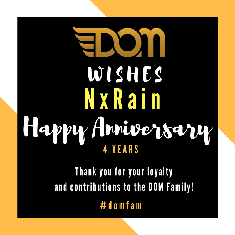 FueledGamers's tweet photo. Huge milestone announcement! Congratulations @Nxrain on your 4 years with the DOM Community! https://t.co/jFVHfoThBD