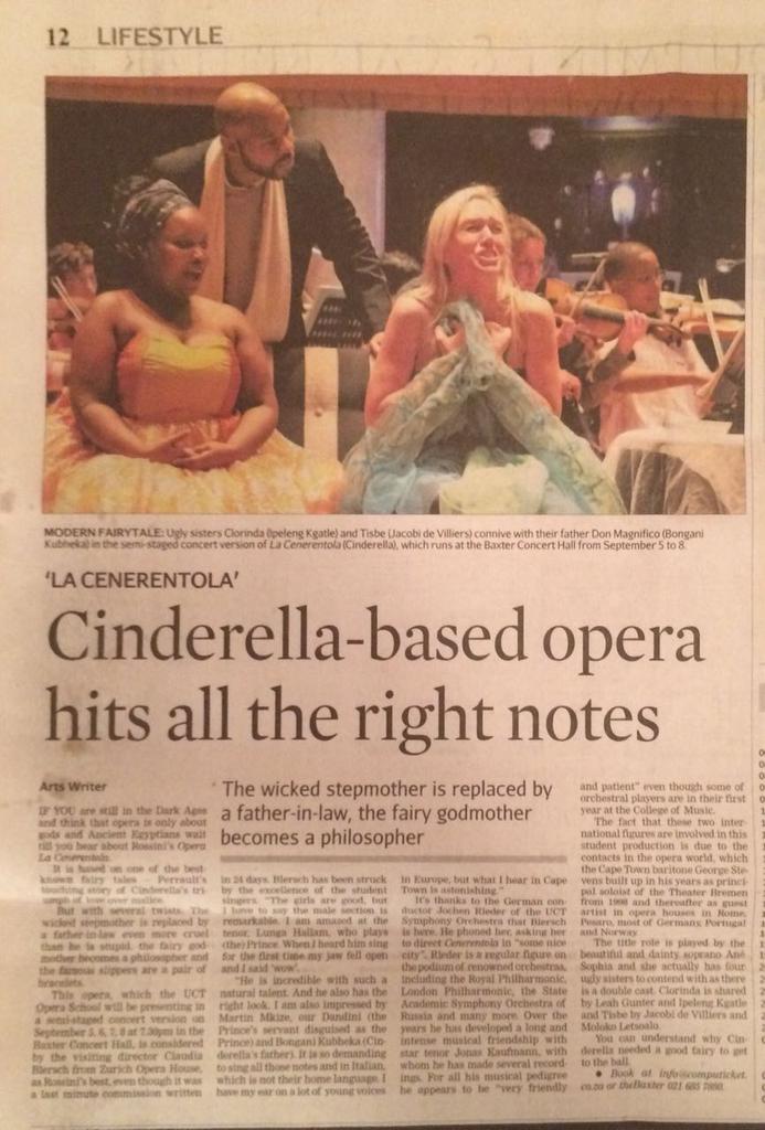 Ipeleng_q's tweet photo. Uct's La Cenerentola @ Baxter, 5-8 September! Be sure not to miss it! It's super amazing! https://t.co/AROhjSAESX
