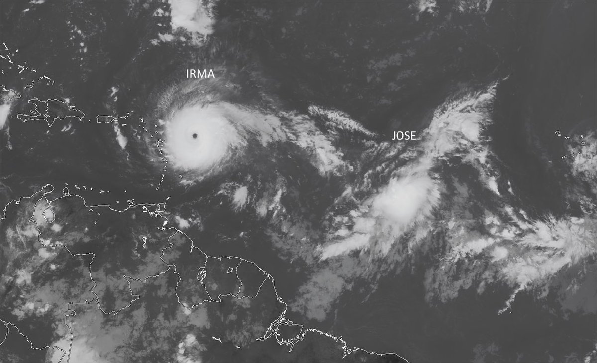 StormchaserUKEU's tweet image. We've got #Irma first then #Jose behind which could be the next hurricane in the next week or so... #HurricaineIrma #HurricaneJose